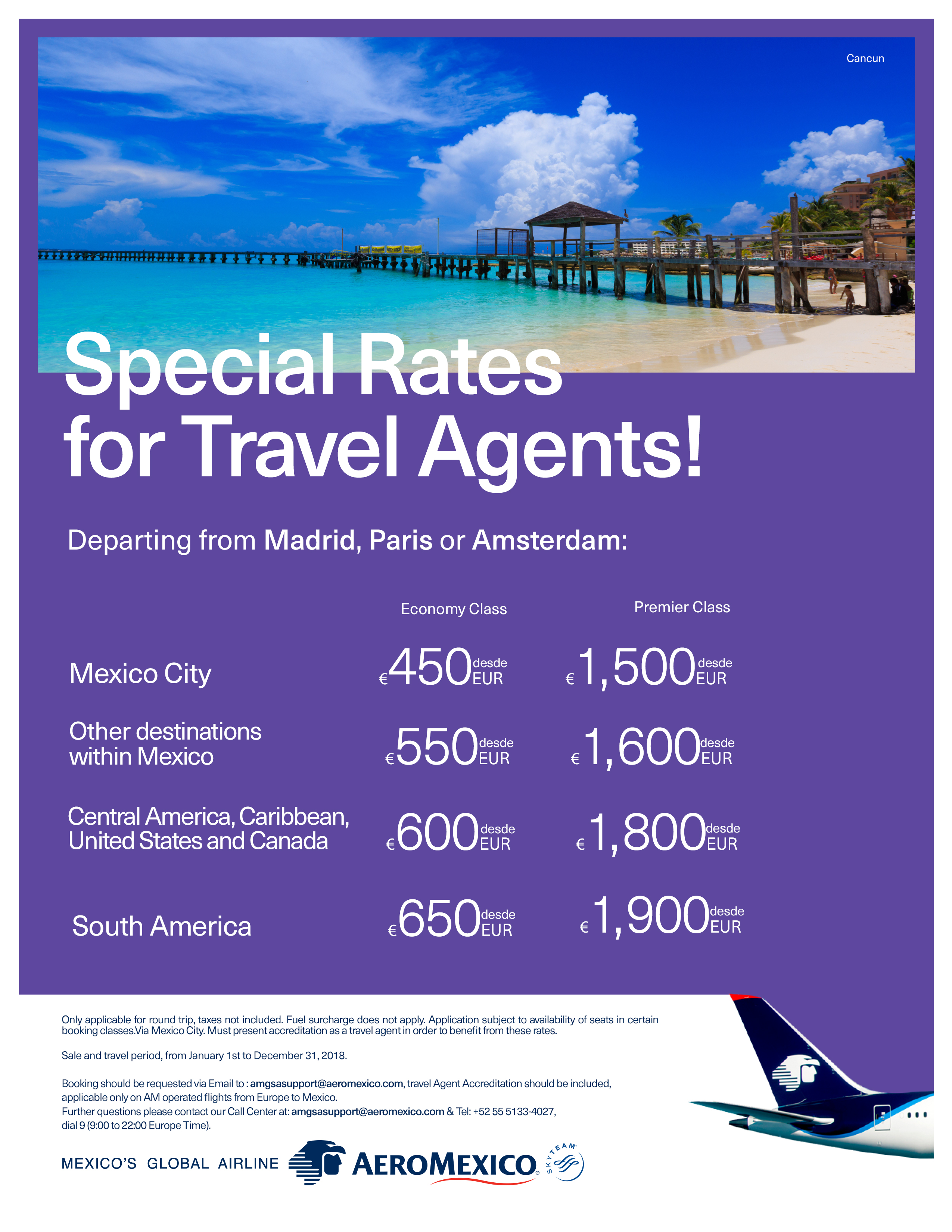 aeromexico travel agent support